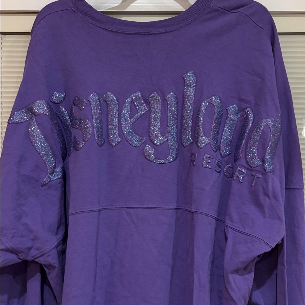 Disney Parks by Spirit Jersey Purple Long Sleeved Disneyland Top Size XXL